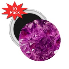 Amethyst Stone Of Healing 2 25  Button Magnet (10 Pack) by FunWithFibro