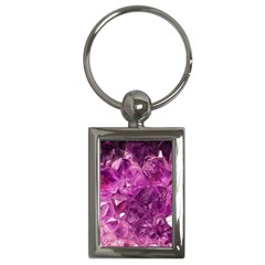 Amethyst Stone Of Healing Key Chain (rectangle) by FunWithFibro