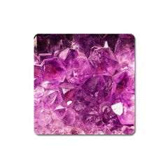 Amethyst Stone Of Healing Magnet (square)