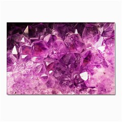 Amethyst Stone Of Healing Postcard 4 x 6  (10 Pack) by FunWithFibro