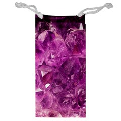 Amethyst Stone Of Healing Jewelry Bag by FunWithFibro