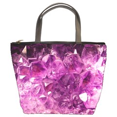 Amethyst Stone Of Healing Bucket Handbag by FunWithFibro