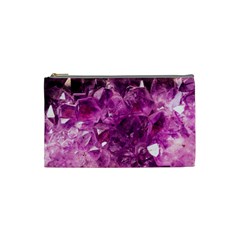 Amethyst Stone Of Healing Cosmetic Bag (small) by FunWithFibro