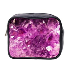 Amethyst Stone Of Healing Mini Travel Toiletry Bag (two Sides) by FunWithFibro