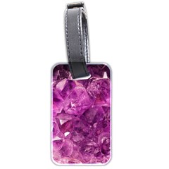 Amethyst Stone Of Healing Luggage Tag (two Sides) by FunWithFibro