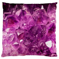 Amethyst Stone Of Healing Large Cushion Case (single Sided)  by FunWithFibro