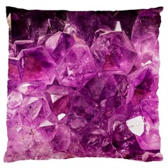 Amethyst Stone Of Healing Large Flano Cushion Case (one Side) by FunWithFibro