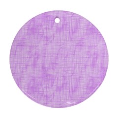 Hidden Pain In Purple Round Ornament by FunWithFibro