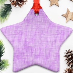 Hidden Pain In Purple Star Ornament (two Sides) by FunWithFibro