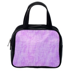 Hidden Pain In Purple Classic Handbag (one Side) by FunWithFibro