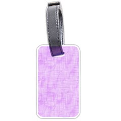 Hidden Pain In Purple Luggage Tag (one Side)