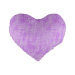 Hidden Pain In Purple 16  Premium Flano Heart Shape Cushion  Front