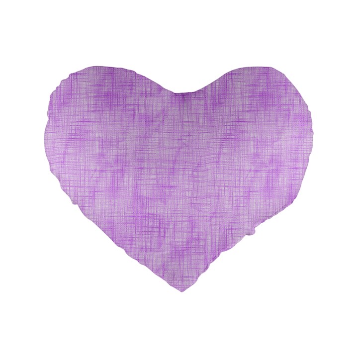 Hidden Pain In Purple 16  Premium Flano Heart Shape Cushion 