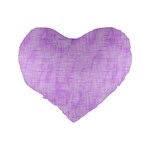 Hidden Pain In Purple 16  Premium Flano Heart Shape Cushion  Back