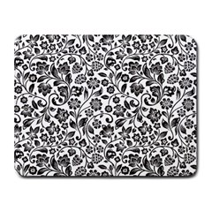 Elegant Glittery Floral Small Mouse Pad (rectangle) by StuffOrSomething