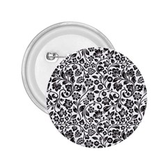 Elegant Glittery Floral 2 25  Button