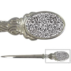 Elegant Glittery Floral Letter Opener