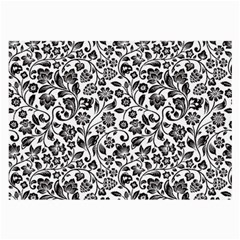 Elegant Glittery Floral Glasses Cloth (large)