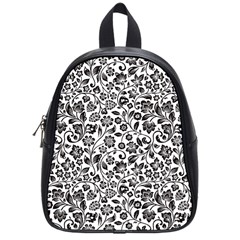 Elegant Glittery Floral School Bag (small)