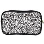 Elegant Glittery Floral Travel Toiletry Bag (One Side) Front