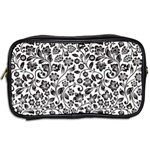 Elegant Glittery Floral Travel Toiletry Bag (Two Sides) Back