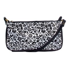 Elegant Glittery Floral Evening Bag