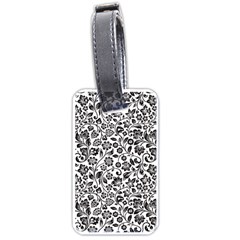 Elegant Glittery Floral Luggage Tag (one Side) by StuffOrSomething