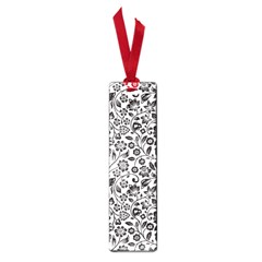 Elegant Glittery Floral Small Bookmark by StuffOrSomething