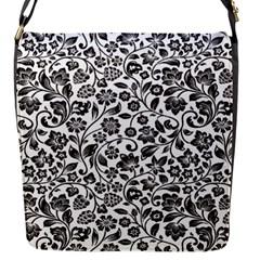 Elegant Glittery Floral Flap Closure Messenger Bag (small) by StuffOrSomething