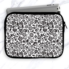 Elegant Glittery Floral Apple Ipad Zippered Sleeve by StuffOrSomething