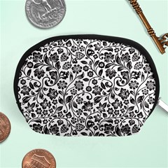 Elegant Glittery Floral Accessory Pouch (medium)