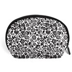 Elegant Glittery Floral Accessory Pouch (Large) Front