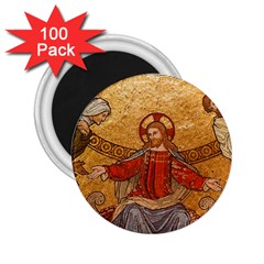 gold jesus 2.25  Button Magnet (100 pack)