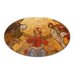 gold jesus Magnet (Oval)