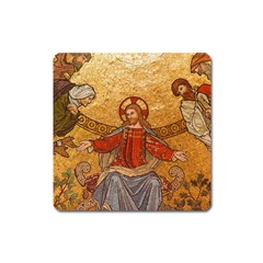 gold jesus Magnet (Square)