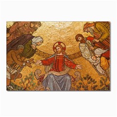 gold jesus Postcards 5  x 7  (10 Pack)