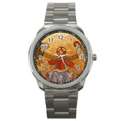 gold jesus Sport Metal Watch