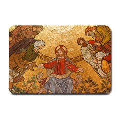 gold jesus Small Door Mat