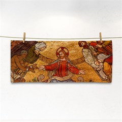 gold jesus Hand Towel