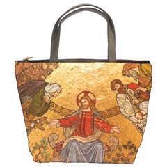 gold jesus Bucket Handbag