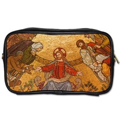 gold jesus Travel Toiletry Bag (Two Sides)