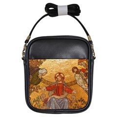 gold jesus Girl s Sling Bag