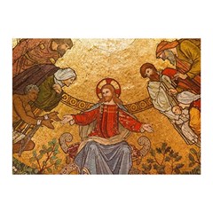 gold jesus Double Sided Flano Blanket (Mini)