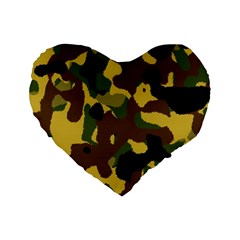 Camo Pattern  16  Premium Heart Shape Cushion 