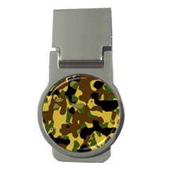 Camo Pattern  Money Clip (round)