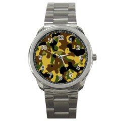 Camo Pattern  Sport Metal Watch