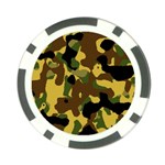 Camo Pattern  Poker Chip Front