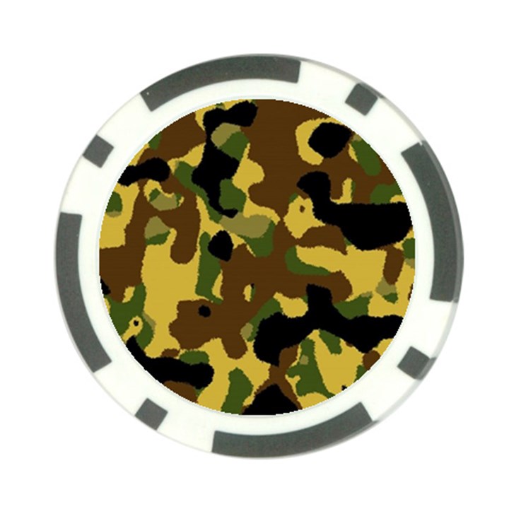 Camo Pattern  Poker Chip