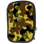 Camo Pattern  Compact Camera Leather Case Front