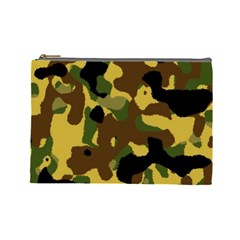 Camo Pattern  Cosmetic Bag (large)